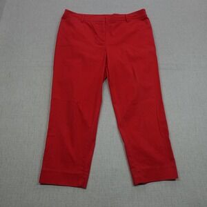 Talbots Pants Womens 10P Perfect Crop Stretch Capri Trousers Lightweight Casual